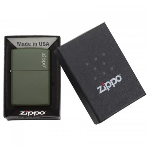 Zippo - Classic Green Matte With Logo - Windproof Lighter